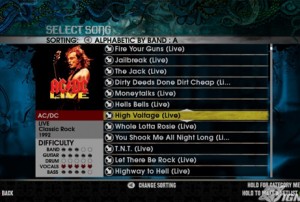 Thunderstruck! Rock Band release AC/DC game