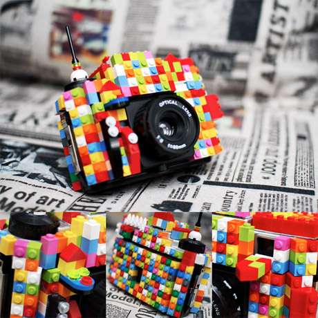 The amazingly cool Holga customized with 1×1 Lego blocks. Features flip down viewfinder cover and specially made shutter release button.