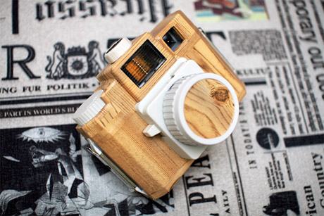 Customized using high quality durable material for that classic wooden feel, using an all-white Holga.