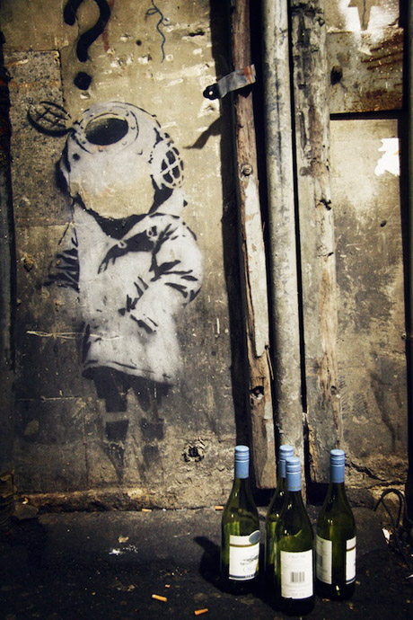 Banksy's Little Diver