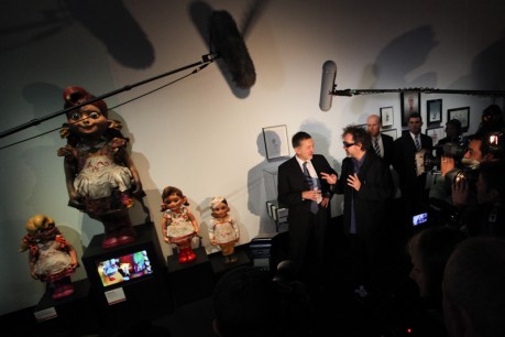 Tim Burton: The Exhibition in action.