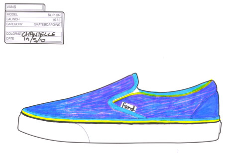 sneakerCF Vans Slip-On, 1973 by Chantelle