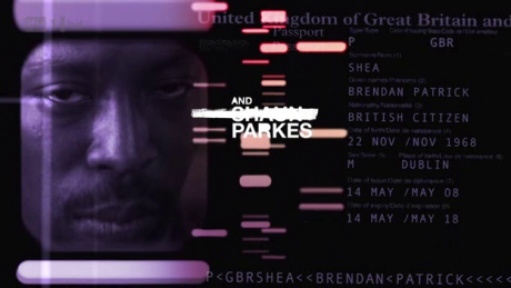 Shaun Parkes’s credit in Identity (copyright ITV)