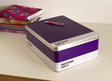 Pantone purple 268 C tin