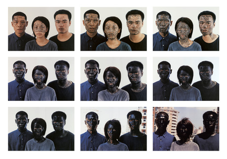 Zhang Huan China born 1965, lived in United States 1998– Shanghai family tree (2001) type C photographs (a) (50.7 x 76.2 cm); (b) (50.7 x 76.1 cm); (c) (50.6 x 76.1 cm); (d) (50.6 x 76.1 cm); (e) (50.7 x 76.1 cm); (f) (50.6 x 76.1 cm); (g) (50.6 x 76.1 cm); (h) (50.6 x 76.1 cm); (i) (50.6 x 76.2 cm) (a-i) 152.0 x 228.3 cm (overall) National Gallery of Victoria, Melbourne Purchased with funds donated by Jason Yeap and Min Lee Wong, 2008 Zhang Huan China born 1965, lived in United States 1998– Shanghai family tree (2001) type C photographs (a) (50.7 x 76.2 cm); (b) (50.7 x 76.1 cm); (c) (50.6 x 76.1 cm); (d) (50.6 x 76.1 cm); (e) (50.7 x 76.1 cm); (f) (50.6 x 76.1 cm); (g) (50.6 x 76.1 cm); (h) (50.6 x 76.1 cm); (i) (50.6 x 76.2 cm) (a-i) 152.0 x 228.3 cm (overall) National Gallery of Victoria, Melbourne Purchased with funds donated by Jason Yeap and Min Lee Wong, 2008