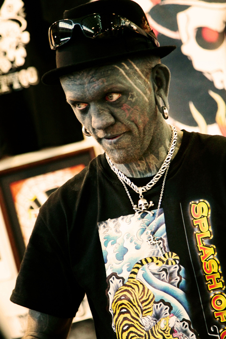 Mr Lucky the most heavily tattooed man on Earth